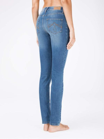 Eco-friendly джинсы с эффектом &quot;мгновенная коррекция живота&quot; CON-105 Lycra || Брюки джинсові жін. CE CON-105, р.170-102, синій