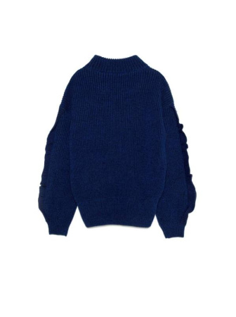 Джемпер женский &quot;Oversize&quot; с итальянской пряжи с мериносовой шерстью Conte LDK074, р.170-88, royal blue || Джемпер жіночий &quot;Oversize&quot;  з італійської пряжі з мериносовою вовною Conte LDK074