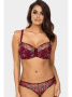 Комплект Ewa Bien Sansa - бюстгальтер полумягкий B150 и бразилианки C322 Бордо-золотой || Комплект Ewa Bien Sansa - бюстгальтер полумягкий B150 и бразилианки C322 Бордо-золотой