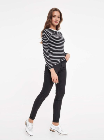 Джемпер из хлопковой пряжи &quot;Абсолютный комфорт и антипилинг&quot; 827 || Джемпер жін. CE LD 827, р.170-96, black-white