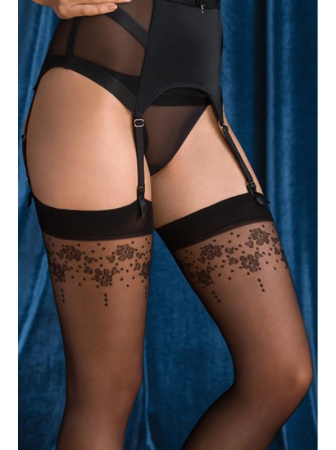 Чулки Gabriella Calze Gwen 20 den под пояс Черный