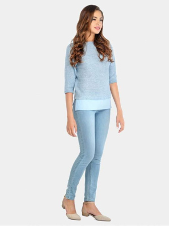 Джемпер вязаный LDK 018 || ВТЖП Джемпер жін. CONTE ELEGANT LDK018 16С-110СП, р.170,176-84, бірюзовий