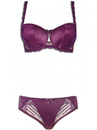 Комплект Samanta Papilio - бюстгальтер балконет A345 и полные трусики B300 Бургунд || Комплект Samanta Papilio - бюстгальтер балконет A345 и полные трусики B300 Бургунд
