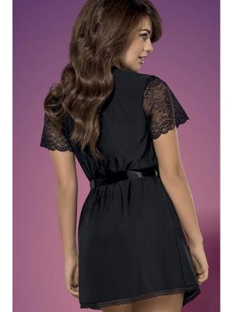 Комплект Obsessive Miamor robe  Черный || Комплект Obsessive Miamor robe  Черный