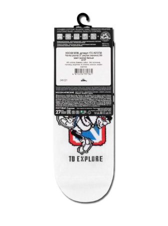 Носки муж. DW DISNEY 17С-167СПМ, р.25, 369 белый || Шкарпетки чол. DISNEY (ультракороткі)  17С-167СПМ, р.25, 370 білий