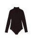 Классическая боди-водолазка в рубчик из вискозы премиального качества LBD 1030 || Боді жін. CE LBD 1030, р.164-100-106, black