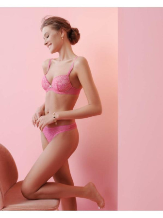 Трусы женские , трусики-бразилиана Conte Lingerie Instinct TP6037 , р.94, фрезия || Труси жіночі, трусики-бразіліана Conte Lingerie Instinct TP6037, р.94, фрезія