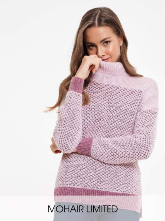 Джемпер из объемной пряжи с шерстью и мохером 039