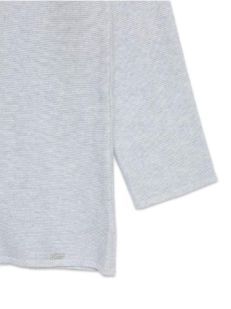 Фактурный джемпер из пряжи с хлопком и модалом LDK 103 || Джемпер жін. CE LDK103 19С-202СП, р.170-84, white smoke