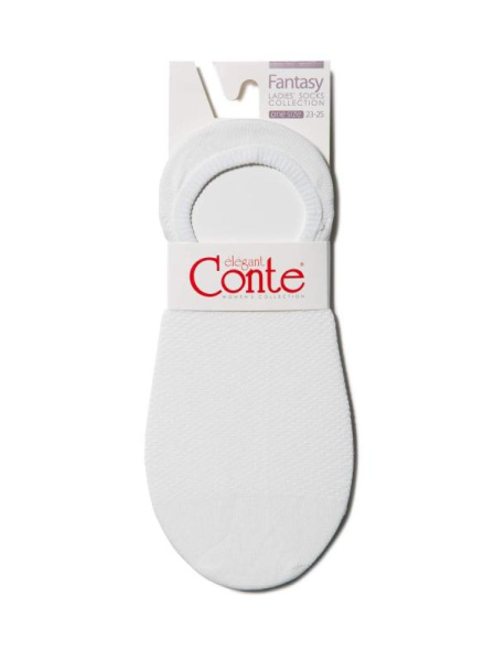 Носки жен. Conte FANTASY (ультракороткие) 18С-128СП, р.23-25, 140 bianco