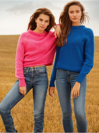 Ультракомфорные eco-friendly джинсы skinny со средней посадкой CON-182 || Брюки джинсові жін. CE CON-182, р.164-102, authentic blue