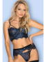Комплект Obsessive Yassmyne set Сине-черный || Комплект Obsessive Yassmyne set Сине-черный