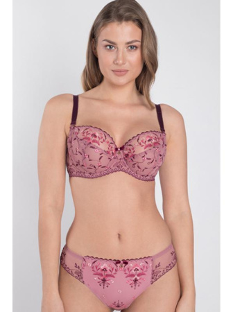 Комплект Samanta Viola - бюстгальтер с мягкой чашкой A122 и бразилианки M300 Вереск