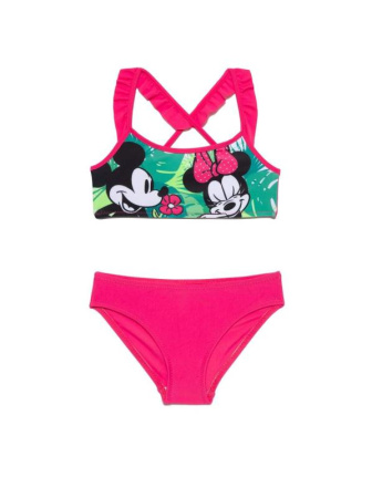 Яркий купальник MINNIE LOVE с Минни Маус Disney || Костюм купальний для дівчат СE MINNIE LOVE, р.134,140-68, pink