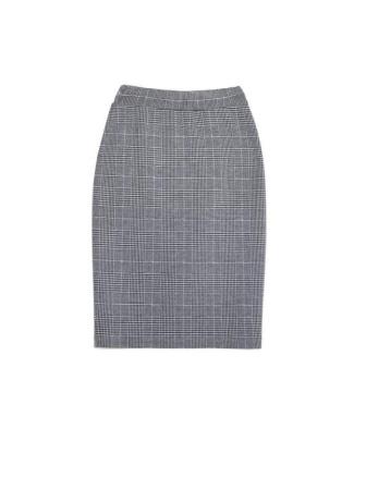 Классическая юбка-футляр в клетку MISS CHIC || Спідниця жін. CE MISS CHIC, р.164-98, grey-ivory check