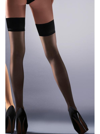 Чулки Gabriella Lovia 20 den с самоудерживающимся кружевом (7 см)  Черный || Чулки Gabriella Lovia 20 den с самоудерживающимся кружевом (7 см)  Черный