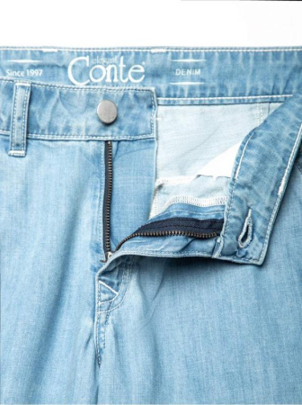 Легкие джинсовые eco-friendly брюки CON-140 || Брюки джинсові жін. CE CON-140, р.170-90, bleach blue