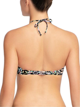 Бикини-бандо с &quot;PUSH UP&quot; и воланом AMELIA || ВКТ CE Бюстгалтер купальний жіночий AMELIA, р.80(C), чорний