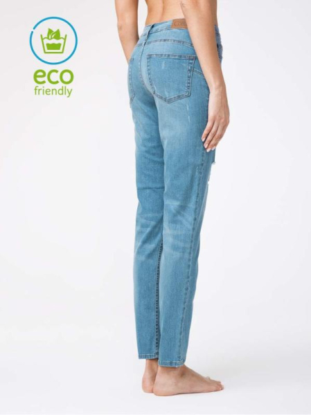 Ультрамодные eco-friendly джинсы с эффектом потертости CON-145