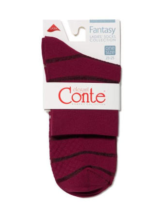 Носки с рисунком в полоску FANTASY || Шкарпетки жін. FANTASY 16С-85СП, р.23-25, Marino