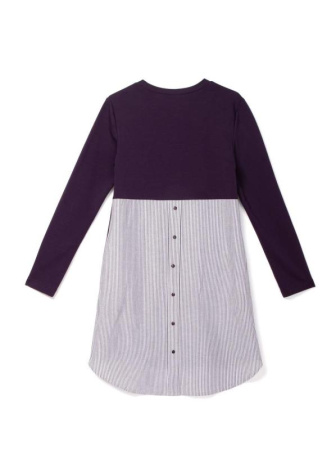 Стильная туника с имитацией рубашки 831 || Туніка жін. CE LTH 831, р.170-96-102, grape purple