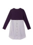 Стильная туника с имитацией рубашки 831 || Туніка жін. CE LTH 831, р.170-96-102, grape purple
