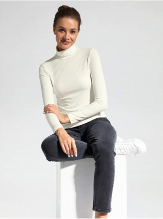 Классическая водолазка в рубчик из вискозы премиального качества LD 1028