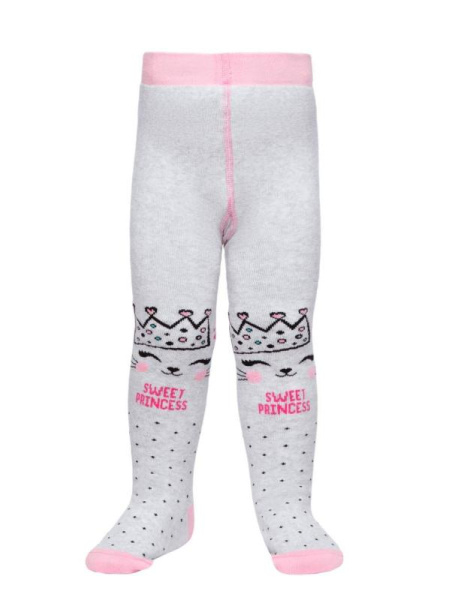 Колготки дитячі Conte Kids SOF-TIKI 7С-38СП, р. 80-86 (14), 531 білий-сірий