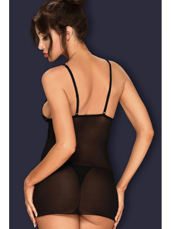 Комплект Obsessive Lucita chemise  Черный || Комплект Obsessive Lucita chemise  Черный