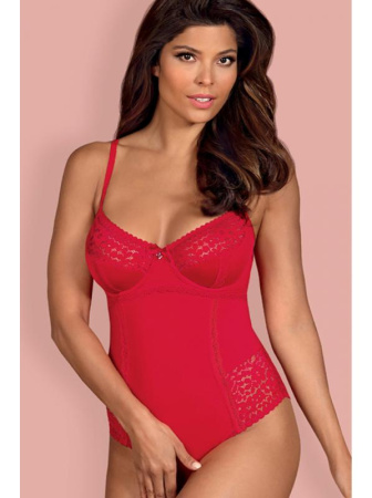Боди Obsessive Jolierose Красный