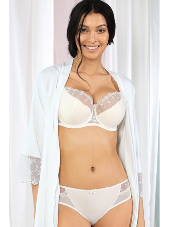 Комплект Dama Kier Penelope - бюстгальтер полумягкий и полные трусики Кремовый