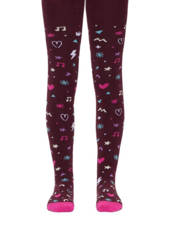 Колготки детские Conte Kids SOF-TIKI 7С-38СП, р.116-122 (18), 518 бордо