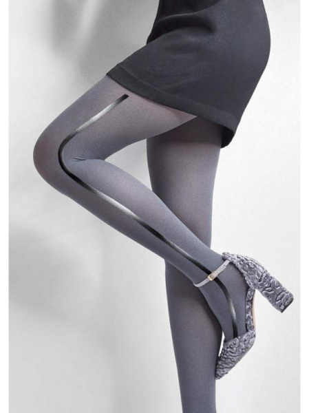 Колготки с узором MARILYN Emmy R07, 3/4, black(чёрный) Колготки с узором MARILYN Emmy R07, 3/4, black(чёрный)