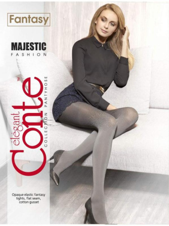 Колготки с эффектом омбре MAJESTIC Lycra, р.3, cacao