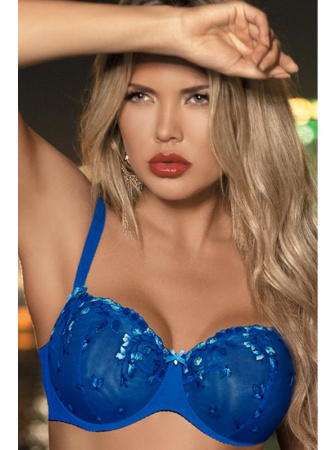 Бюстгальтер с мягкой чашкой Kinga Marion SC-598 Синий || Бюстгальтер с мягкой чашкой Kinga Marion SC-598 Синий