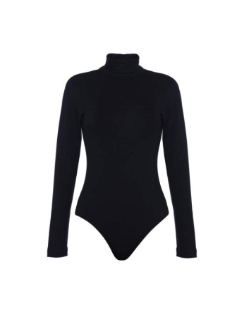 Базовая боди-водолазка из вискозы LBD 601 || ВТЖ Боді жін. CELG LBD 601, р.170,176-92-98, графіт