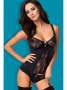 Комплект Obsessive Heartina corset Черный || Комплект Obsessive Heartina corset Черный