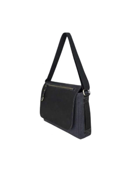 Сумка Через Плечо Унисекс Exodus Leather Canvas Серая P1102Ex021