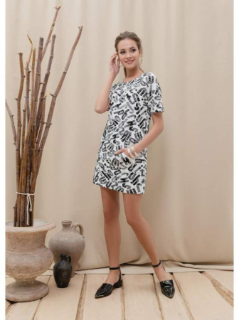 Хлопковая туника с принтом LTH 897