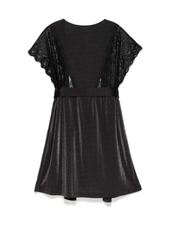 Халат с кружевом и кристаллами Swarovski LHW 1086 || Халат жін. CE SWAROWSKI LHW 1086, р.170-92-98, royal black