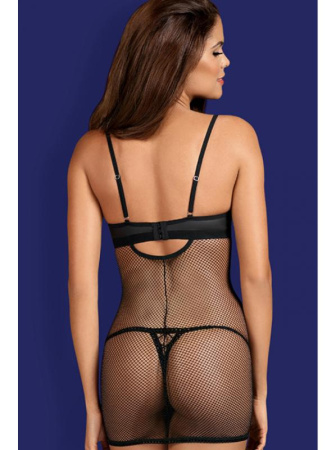 Комплект Obsessive Rebella chemise Черный || Комплект Obsessive Rebella chemise Черный