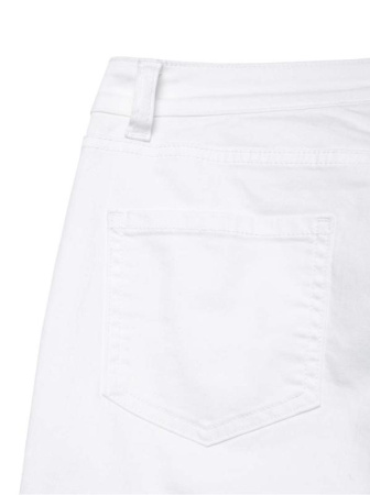 Укороченные джинсы со средней посадкой CON-118 || Брюки джинсові жін. CE CON-118, р.170-98, white