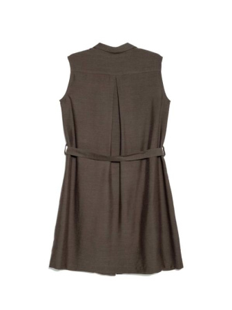 Платье-рубашка без рукавов с легким блеском LPL 915 || Плаття жін. CE LPL 915, р.170-96-102, khaki