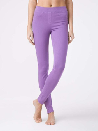 Моделирующие джеггинсы с эффектом &quot;Push Up&quot; IN COSMO, р.164-90, purple bloom