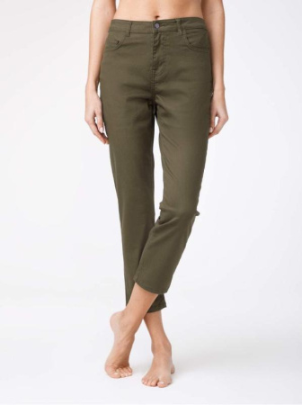 Укороченные джинсы со средней посадкой CON-139A