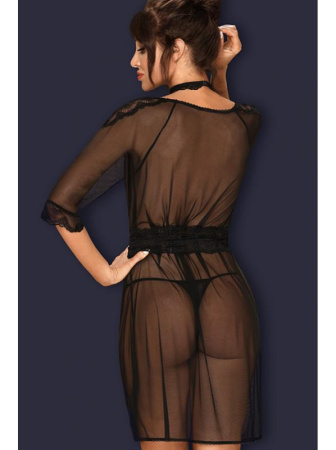 Комплект Obsessive Lucita peniuar  Черный || Комплект Obsessive Lucita peniuar  Черный