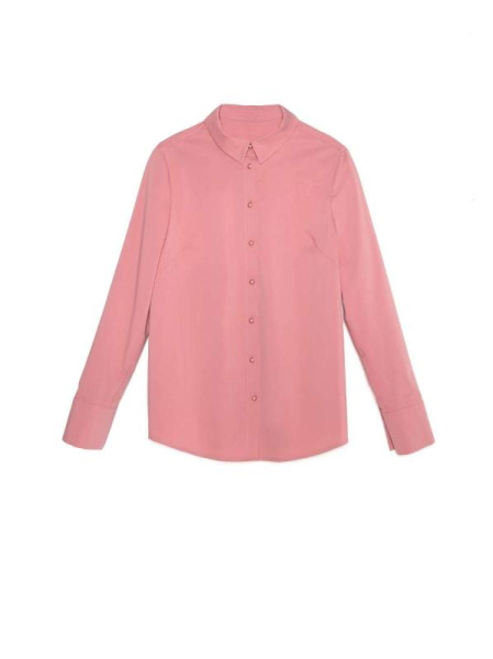 Классическая однотонная рубашка из хлопка LBL 1041