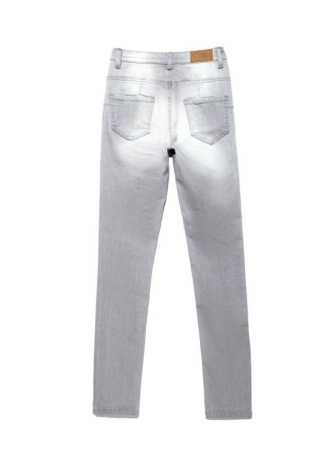 Моделирующие eco-friendly джинсы skinny push-up с высокой посадкой CON-127 || Брюки джинсові жін. CE CON-127, р.164-102, light grey