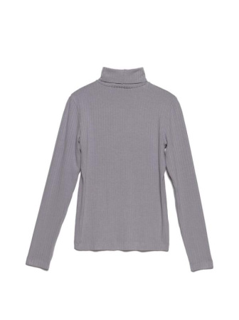 Классическая водолазка в рубчик из вискозы премиального качества LD 1028 || Джемпер жін. CE LD 1028, р.170-100, lilac grey