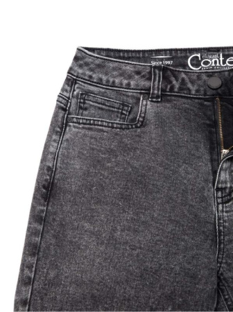 Джинсы Mom Fit особой варки CON-259 || Брюки джинсові жін. CE CON-259, р.170-106, acid grey wash
